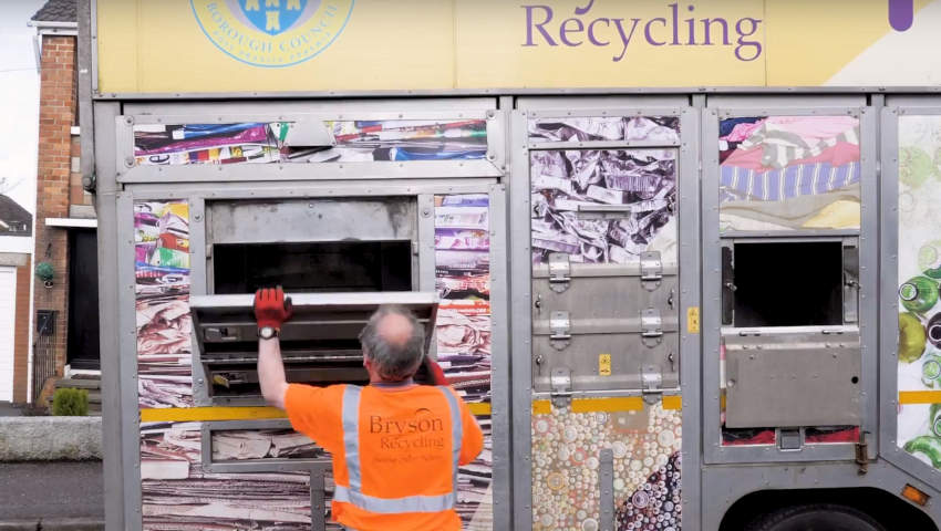 Bryson Recycling employee